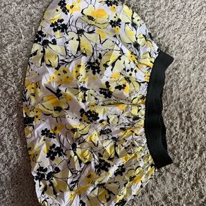 Black and yellow flower skirt